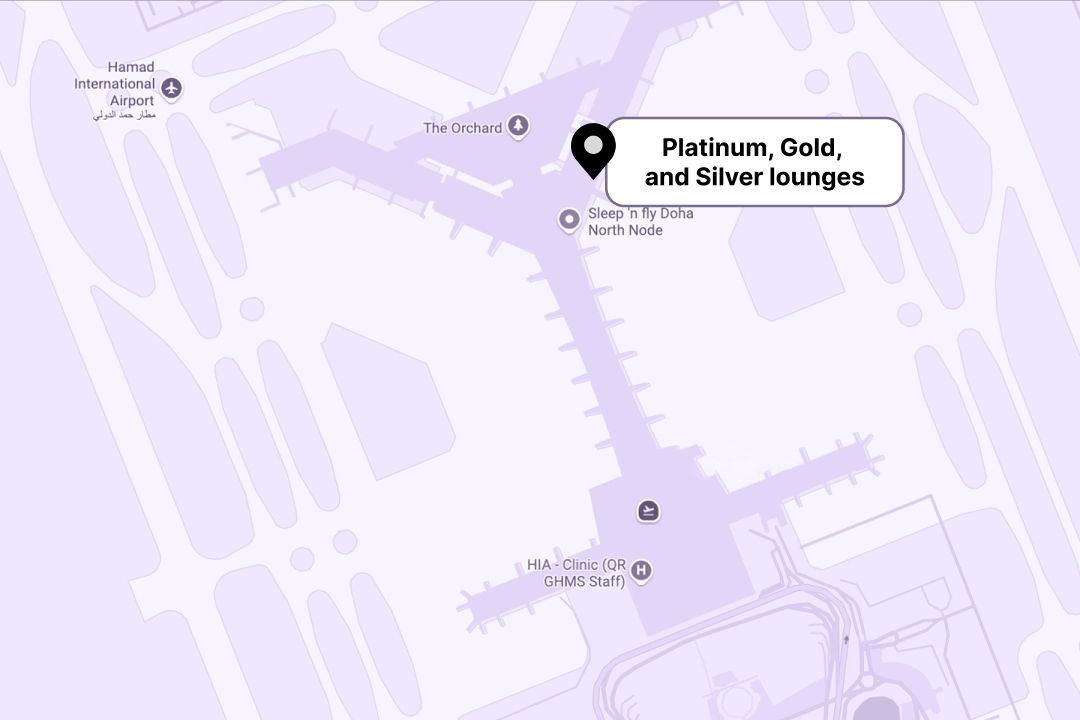 Platinum, Gold, and Silver lounges