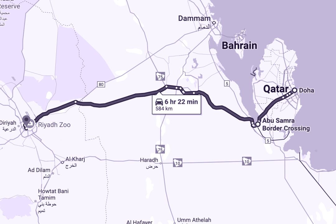 Abu Samra border map