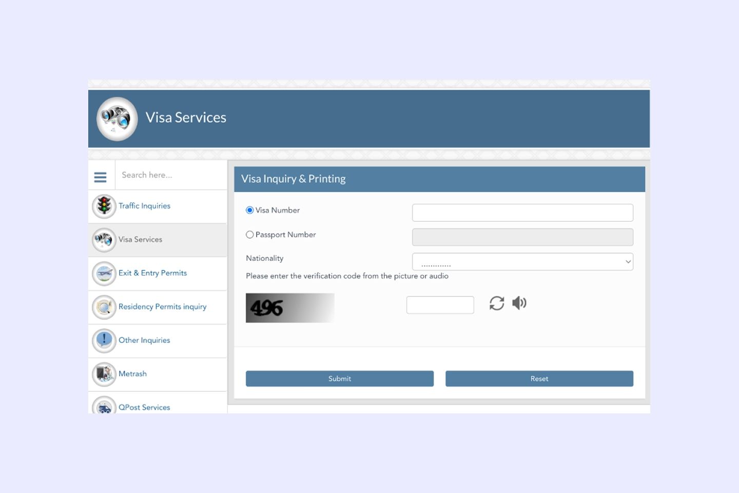 Qatar Visa Status Check MOI