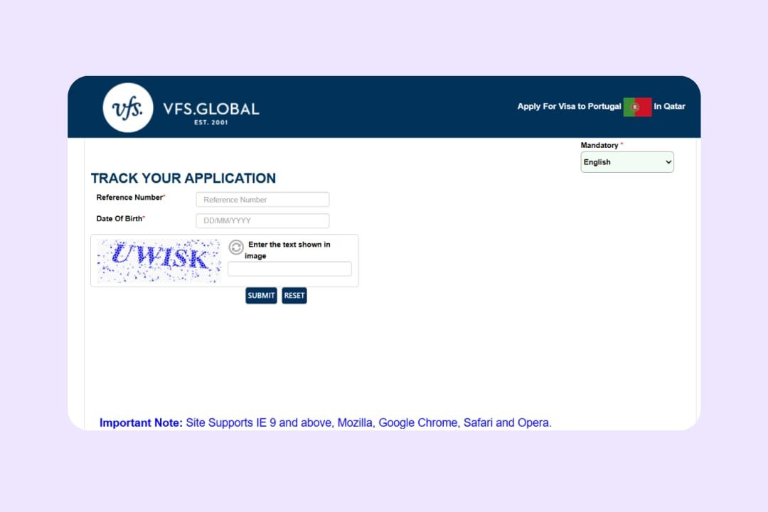 Portugal visa from Qatar 1