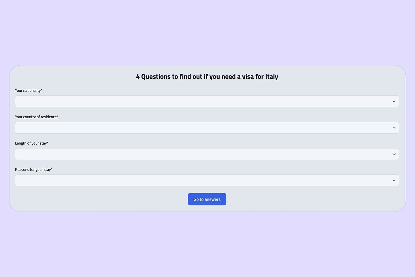 Visa to Italy from Qatar