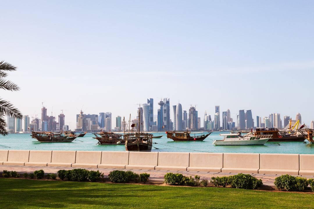 West Bay skyline and Doha Corniche.jpg