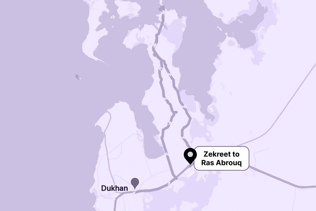 Zekreet to Ras Abrouq