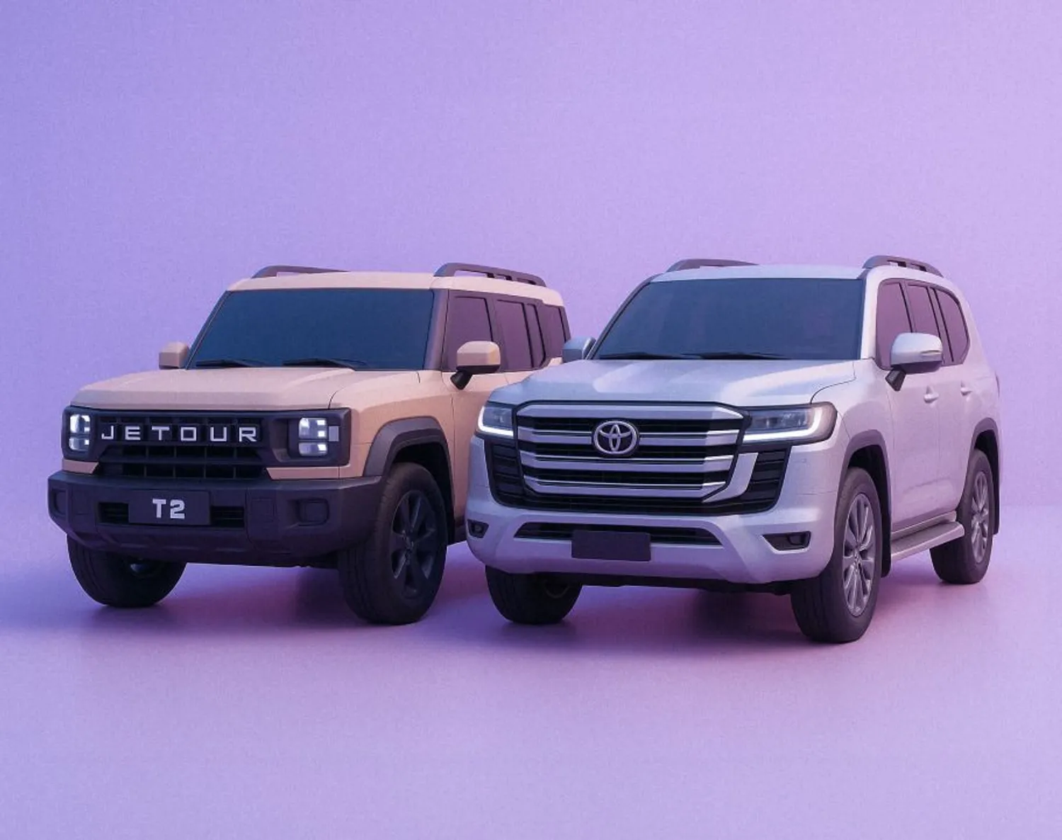 Side-by-Side: Jetour T2 vs. Toyota Land Cruiser